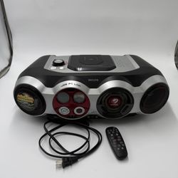 Philips AZ2555 CD Soundmachine Gameport Radio wOOx Sound  Boombox Works VG