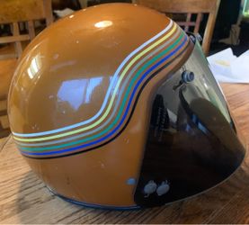 Vintage Harley Davidson Motorcycle Helmet Model A with Competition Face Shield Good Collectible Condition $199-