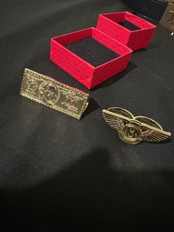 BENTLEY AND 100 BILL RING 14k FILLED
