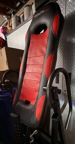 Inversion table Uses gravity to decompress (stretch) the spine