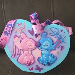 Stitch and Angel Heart Bucket