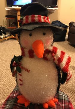 15” foam Christmas penguin