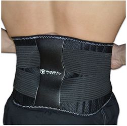 Iron Bull Strength Medi-Back Brace with Integrated Thermal Action - Lumbar Support Belt for Instant Lower Back Pain Relief | Size S