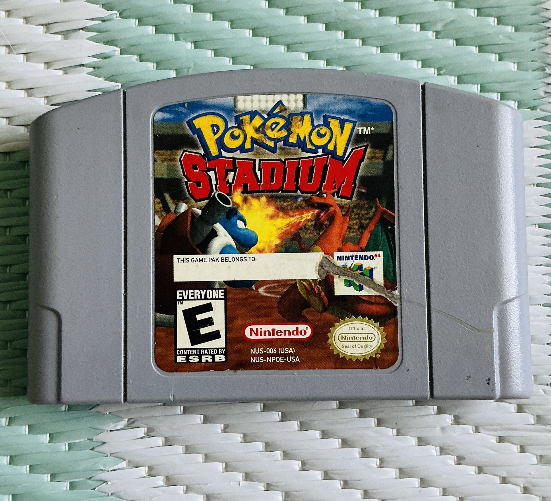 Pokemon Stadium (Nintendo 64, 2000) Authentic N64 Cartridge Teste