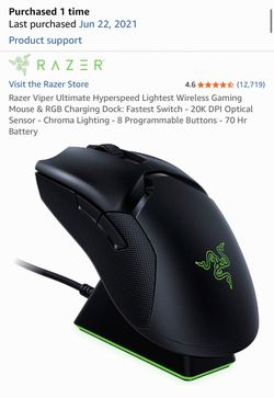 Razer Viper Ultimate Hyperspeed With Charging Dock