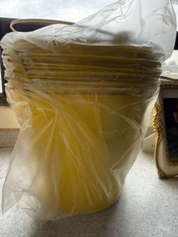 Yellow sand pail buckets
