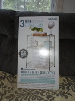 New 3 Shelf Metal Storage Rack