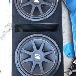 2 15” Kicker Comp With box PERFECT CONDITION NO PROBLEMS 