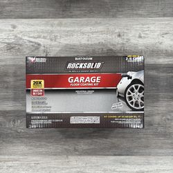 Rust-Oleum ROCKSOLID Garage Floor Coating Kit Gray High Gloss 2.5 Car Coverage