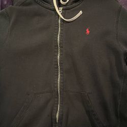 Black Polo Hoodie 