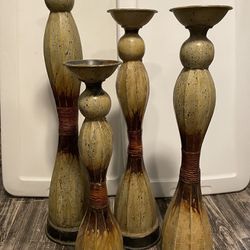 4 Metal Candle holders *New condition* Roslindale