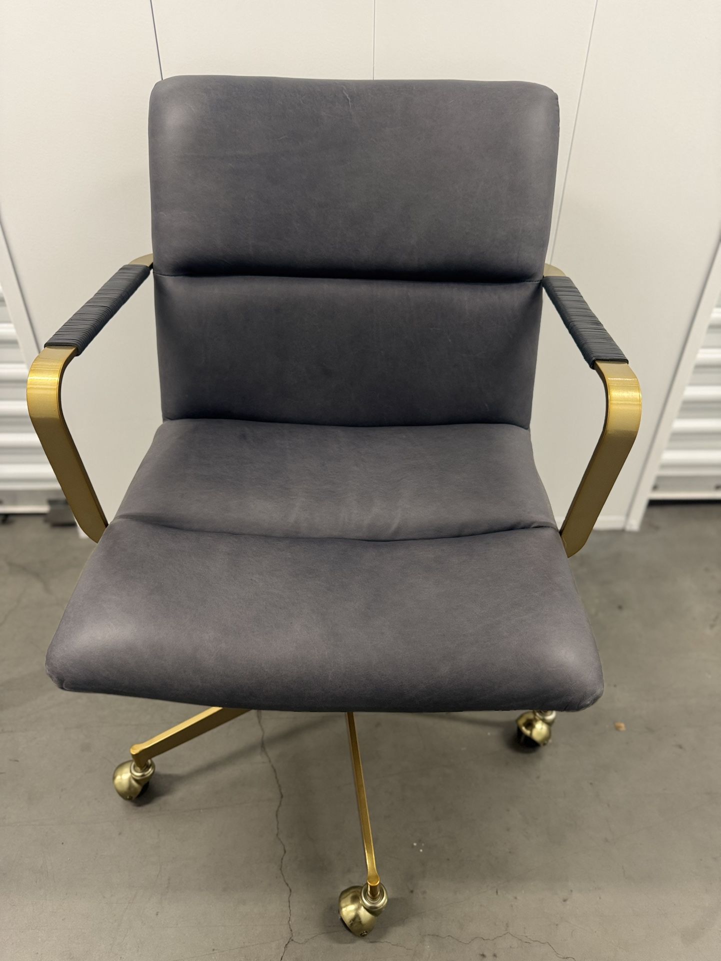 West Elm Leather Office Chair