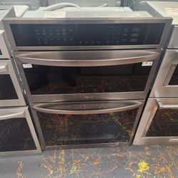 Amazing LG 30 Inch Combination Wall Oven Electric With Microwave Convection Oven With Air Fry 6.4 Cu Ft WCEP6423D