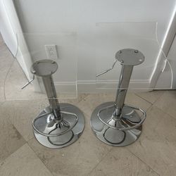 2 Clear Bar Stools