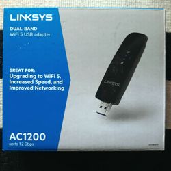 Linksys Dual Band Wifi 5 USB Adapter 