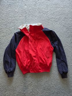 Nautica Track Jacket with Hidden Hood Size Medium
