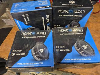 4 Nemesis Audio Na-65mr midrange speakers