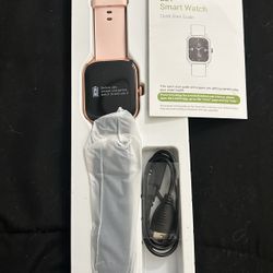 Letsfit Pink/ Gold Bezel SMART WATCH