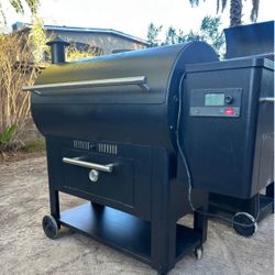 TRAEGER CENTURY 885 PELLET GRILL SMOKER WITJ WITH WI-Fi Technology Works Great 