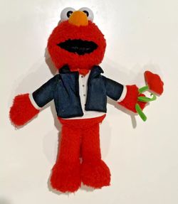 Fisher Price "Elmo Loves You" Talking Stuffed Animal Plush Valentine Flower 2009