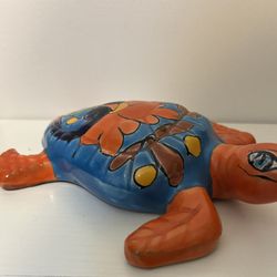 Talavera Mexican Colorful Pottery Turtle Tortoise Garden Decor