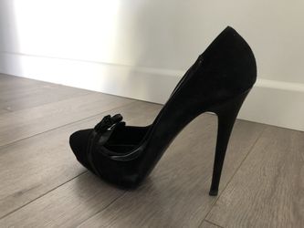 Nando Muzi Black Women Heels Made In Italy, Size 39