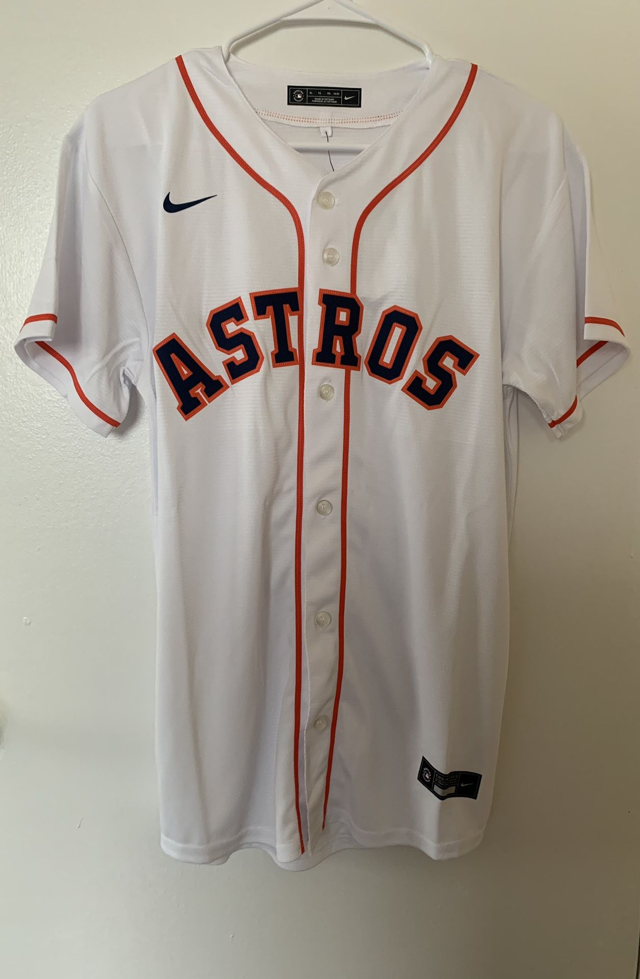 Nike Houston Astros Home Baseball Jersey Size Youth XL Extra Large (18/20)