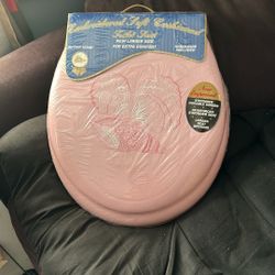 Toilet Seat Better Home Embroidered Soft Cushioned.