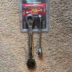 Set Of Two Gear Wrench, Ratchet Wrenches $30