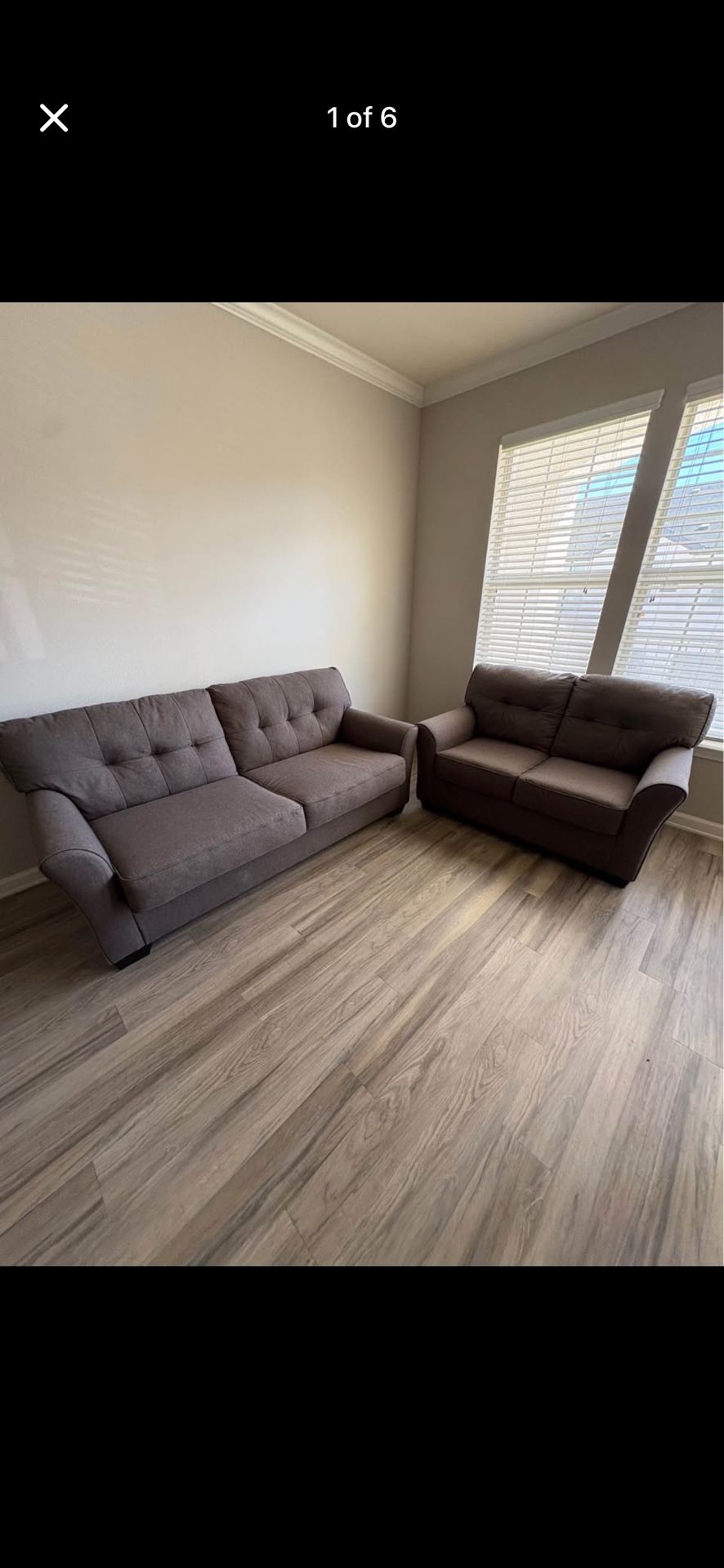 Ashley Furniture Sofa & Loveseat light brown SET