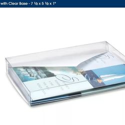 150 Clear Stationery Boxes 7 1/2" x 5 1/2" x 1" Thumbnail