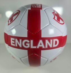 Sport Design England Size 5 Stitched Soccer Ball White/Red SB-50ENG