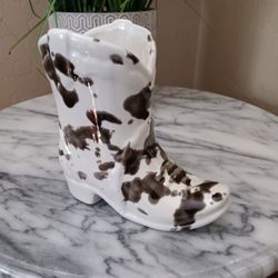 $12 Pattywax Nashville Ceramic Cowboy 6oz Candle. NEW Use As a Vase After
