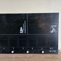 black chalk board
