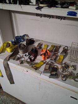Tie down straps & tie down hooks