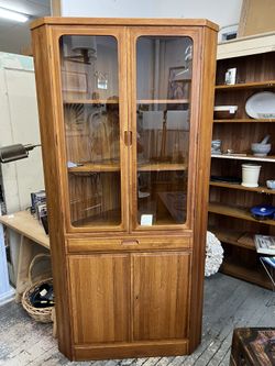 Danish Teak Corner Cabinet