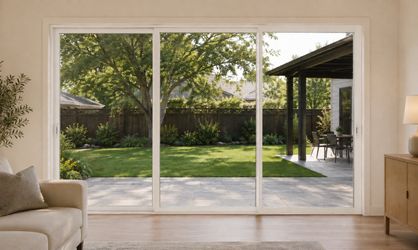 Aluminum Sliding Door 144” x 96” | white