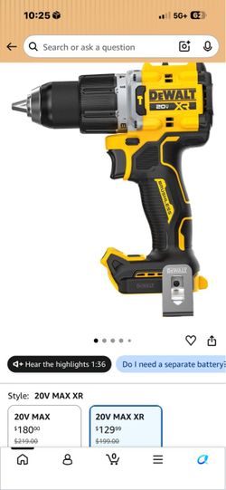 DeWalt 20V MAX XR Brushless Drill