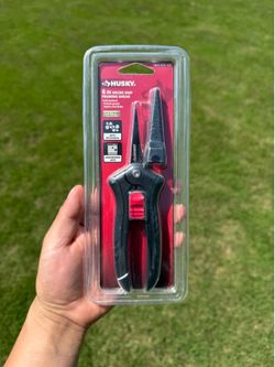 Husky Micro Tip Pruning Shears 6in Stainless Steel Garden Scissors Soft Grip NEW