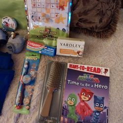 Boys Bookbag With Size 6,7 Briefs Pj Socks Etc 