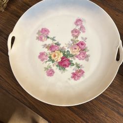8in Fine China Flower Plate 