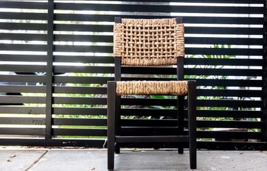 WOVEN NATURAL FIBER ACCENT CHAIR