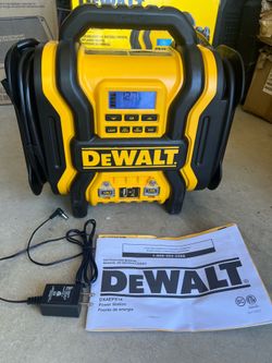 DeWalt Portable Jump Starter, digital inflator, power inverter