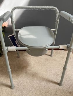 New Folding Steel Commode