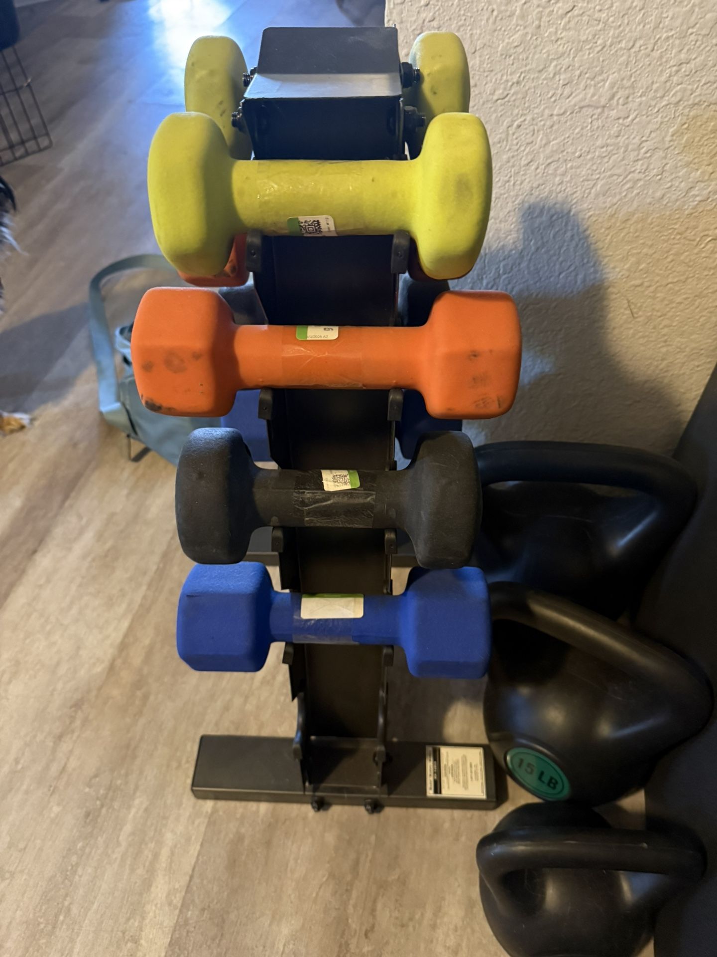 Dumbbell Weight Set With Stand