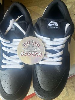 Nike Dunk Low Pro SB Black White Gum $99 size 12
