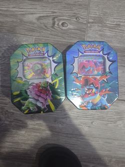 Pokémon TCG Mega Meganium & Mega Feraligatr ex Tins