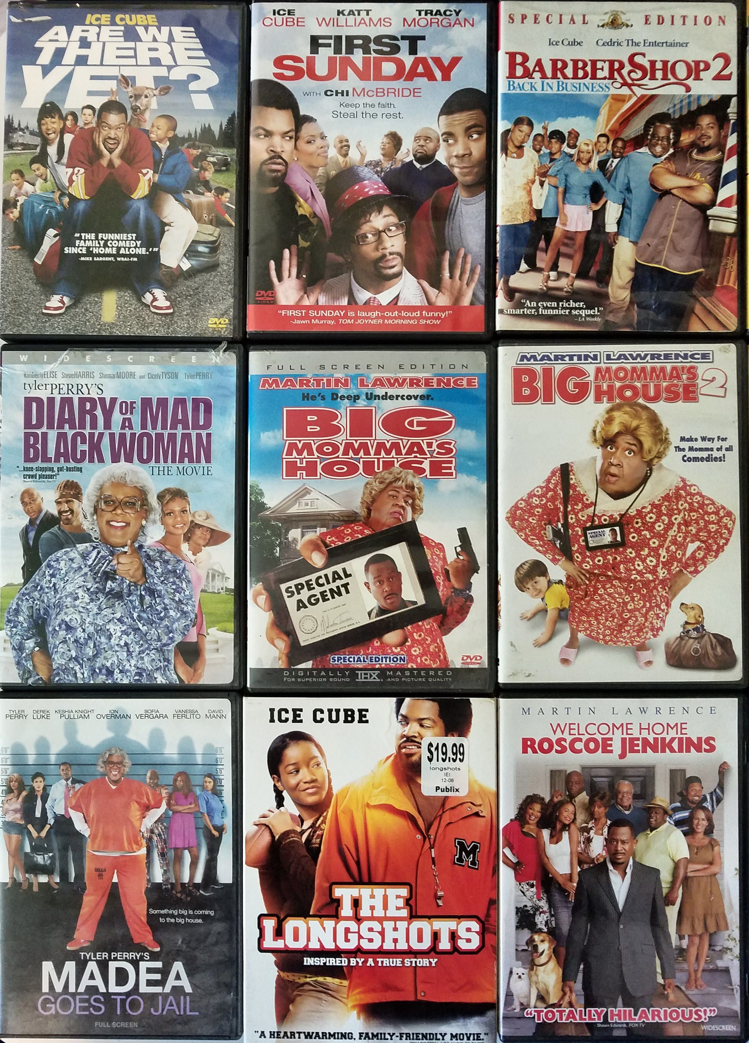 24 DVD Lot w/ Tyler Perry, Martin Lawrence, Ice Cube etc.