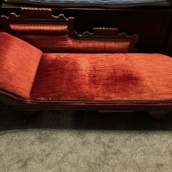 Red Fainting Couch 