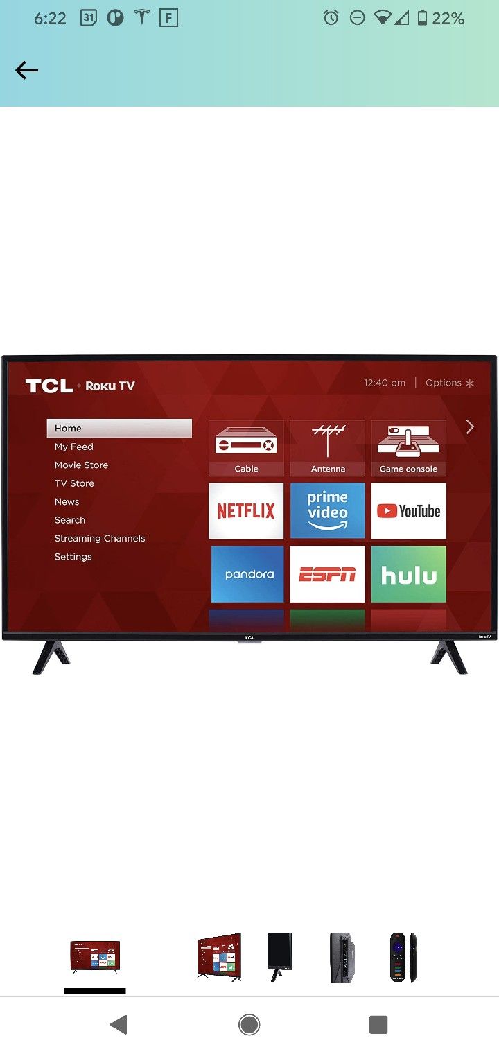 TCL Roku 40" FullHD 2016 Model